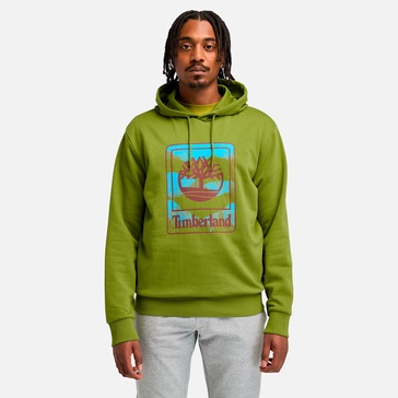 men's outdoor graphic brushback hoodie