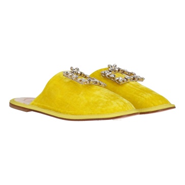 womens yellow mule