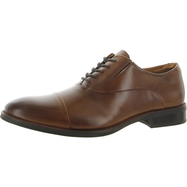 tully lace up c mens leather comfort insole cap toe oxfords