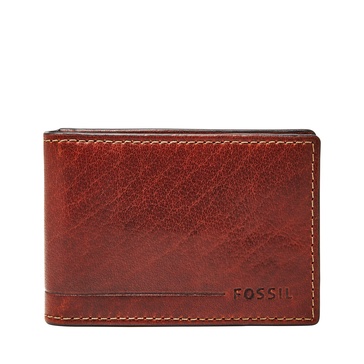 men's allen leather front pocket wallet