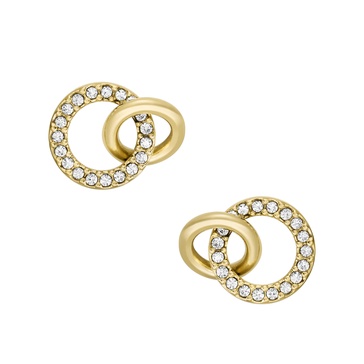 women's hazel icons gold-tone stainless steel stud earrings