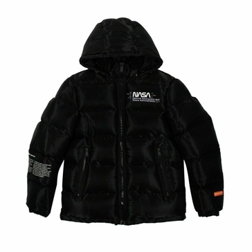 men's black down nasa puffer coat