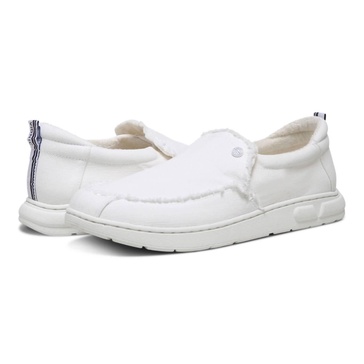 men's seaview canvas slip-on shoes in white