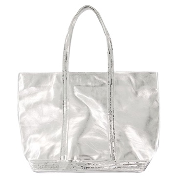 cabas l shopper bag -  - leather - silver