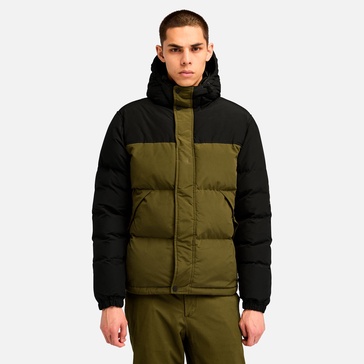 men's puffer hooded jacket