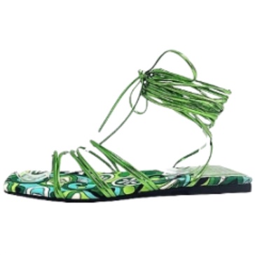 lucinda sandal in green multi