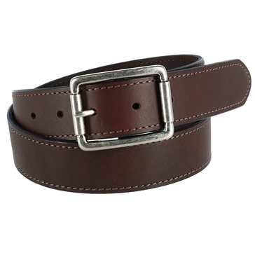 newcastle natural grain leather belt with roller buckle