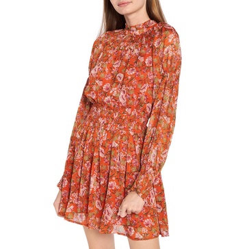 womens puff sleeve short mini dress