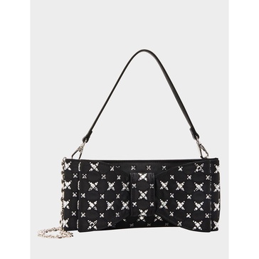 tie the knot bow bag black