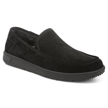 men's gustavo orthotic slipper - medium width in black