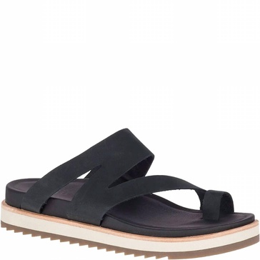 women's juno wrap slip on sandal in black