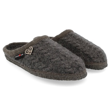 women's herzerl slippers in gray