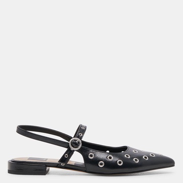 penney stud flats midnight crinkle patent