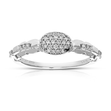 1/6 cttw round lab grown diamond engagement ring for women .925 sterling silver prong set