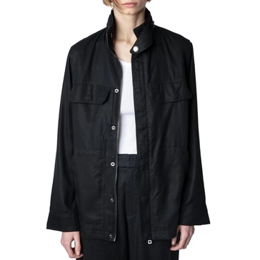 kayaka lyocell jacket in noir