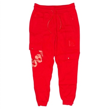 men's geometric sweatpant in red