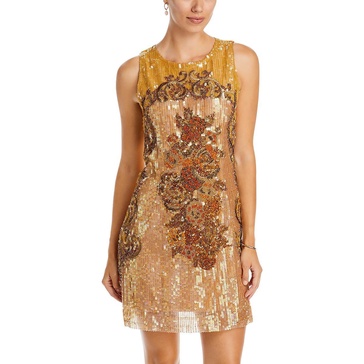 amy womens sequined mini cocktail and party dress