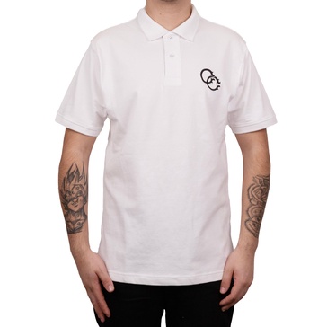 mens white polo