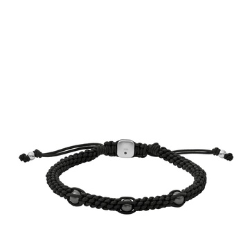 men's autumn beads black nylon cord beaded bracelet