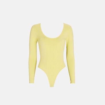 women's lauren knit bodysuit in butter