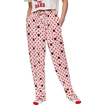 womens printed polyester straight leg pants