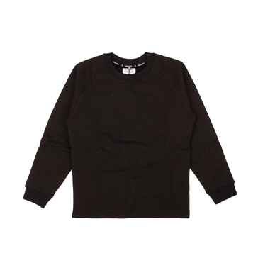 black cotton blank raglan sweatshirt