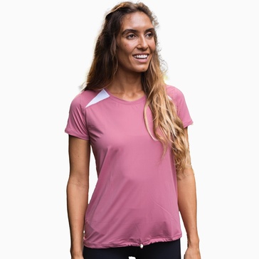 women's loose fit cinched tee