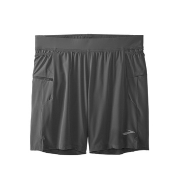 men's sherpa 7" 2-in-1 short in steel