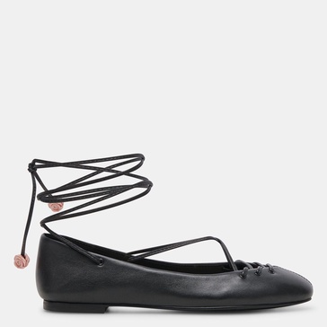 beate ballet flats black leather