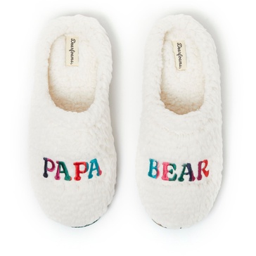 men's papa bear teddy clog slipper