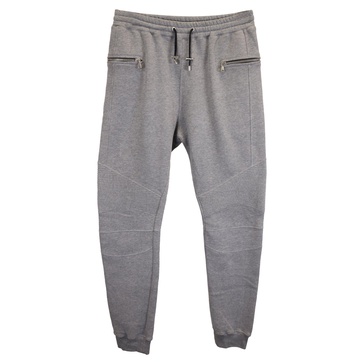 biker jogging pants in grey cotton