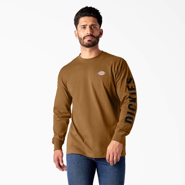 long sleeve workwear graphic t-shirt