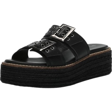 women's derby sandals in black