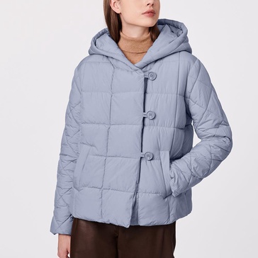 hooded puffer jacket