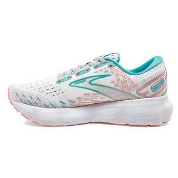 women's glycerin 20 running shoes in oyster/latigo bay/coral