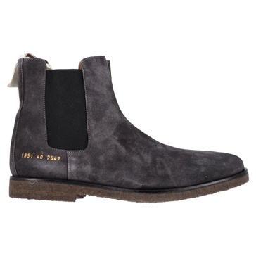 chelsea boots in grey suede