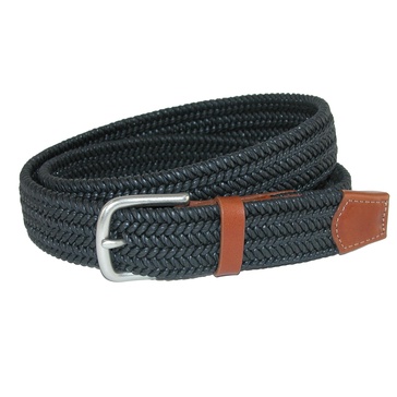 boca braided waxed cotton stretch belt