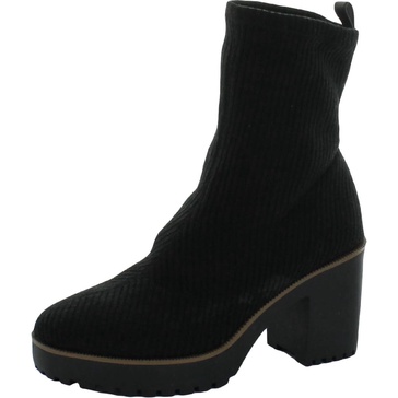 garvey womens pull on platform ankle boots