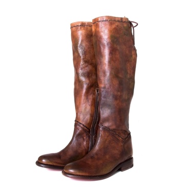 women's manchester boot in teak rowan multi