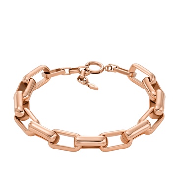 women's archival core essentials rose gold-tone brass chain bracelet