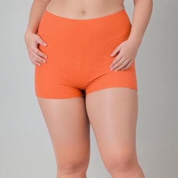 women's plus high waisted swim shorts