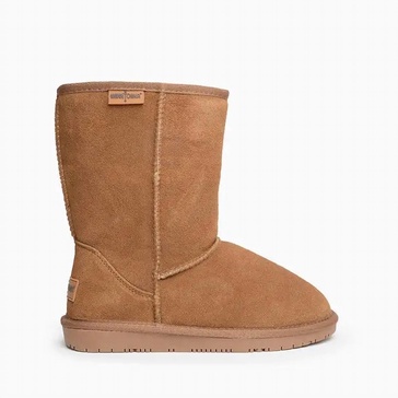 women's olympia short boot in golden tan