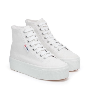 women's high top sneakers in white