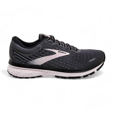 women's ghost 13 running shoes in black/pearl/hushed violet