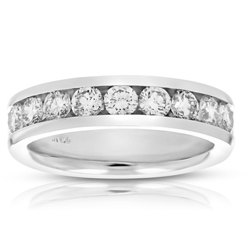 1 cttw diamond wedding band platinum