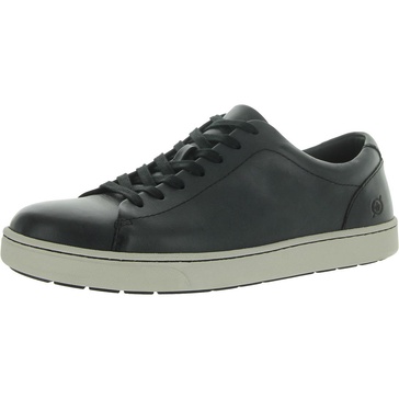 mens leather low-top casual and fashion sneakers