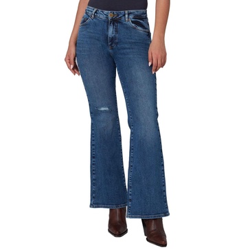 women's bradly-dis mid rise flare jeans