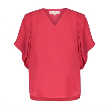 women serena blouse in beetroot