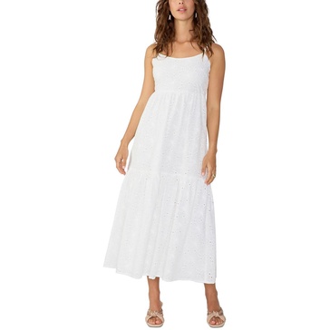 womens cotton embroidered maxi dress