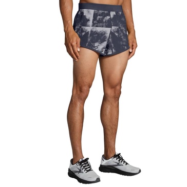 men's sherpa 3" split short in concrete cloud dye print